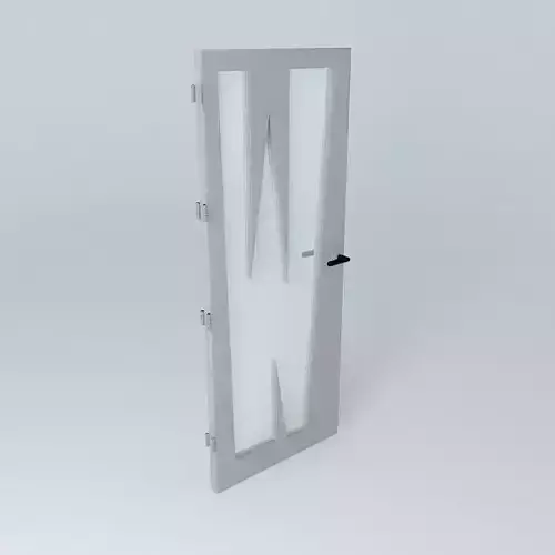 3D grey door