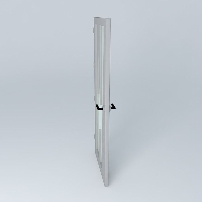 3D grey door Free 3D model_2