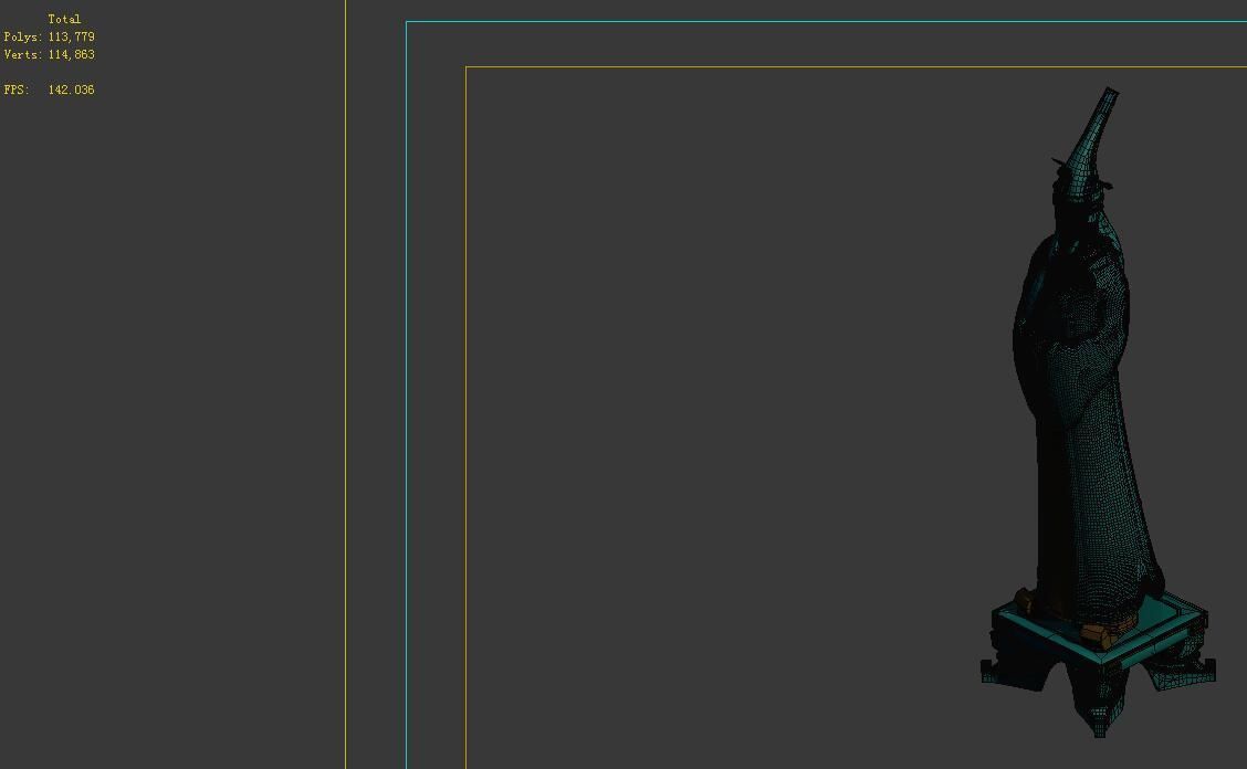 Game model - four holy palace demon official civil 3D model_2