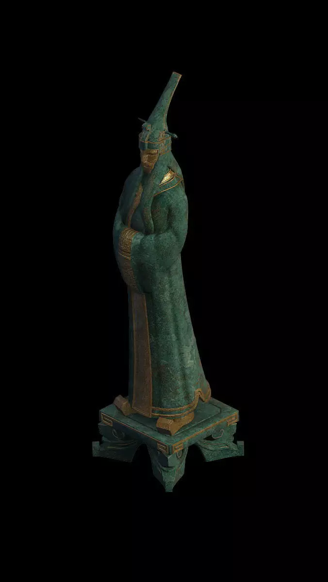 Game model - four holy palace demon official civil 3D model_0