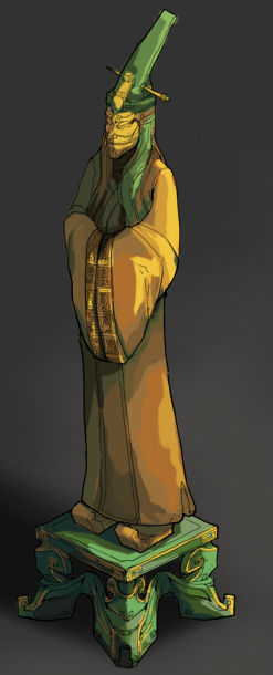 Game model - four holy palace demon official civil 3D model_1