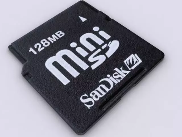 MiniSD sandisk mini sd card 3D model