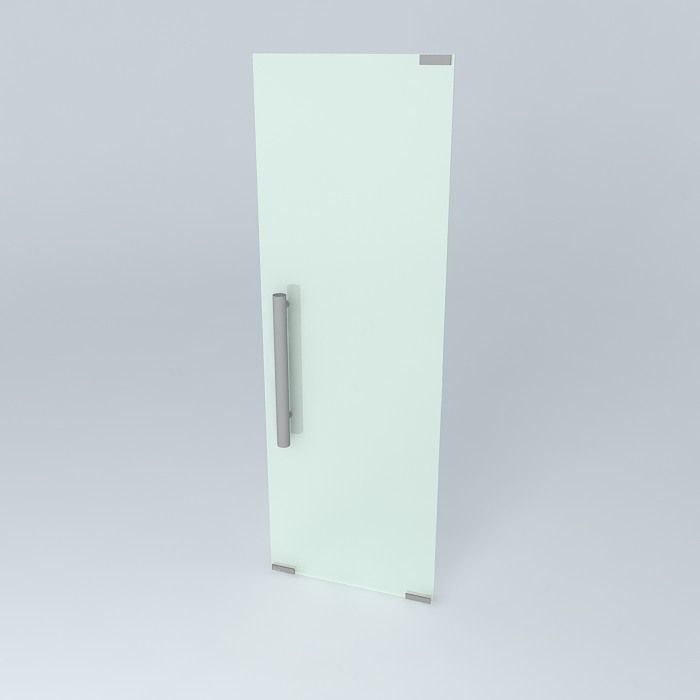 GLASS DOOR Free 3D model_1