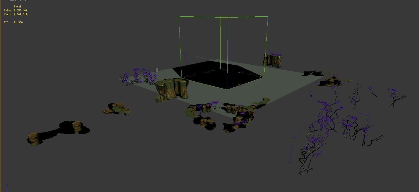 Game Model - Cliff 02 3D model_7