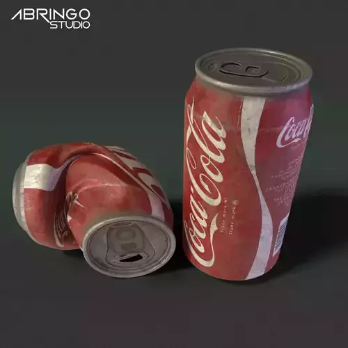 Coca Cola Can Low-poly 3D model