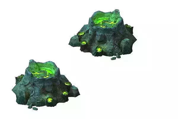 Game Models - poison Valley Scene - poison Stone 3D model