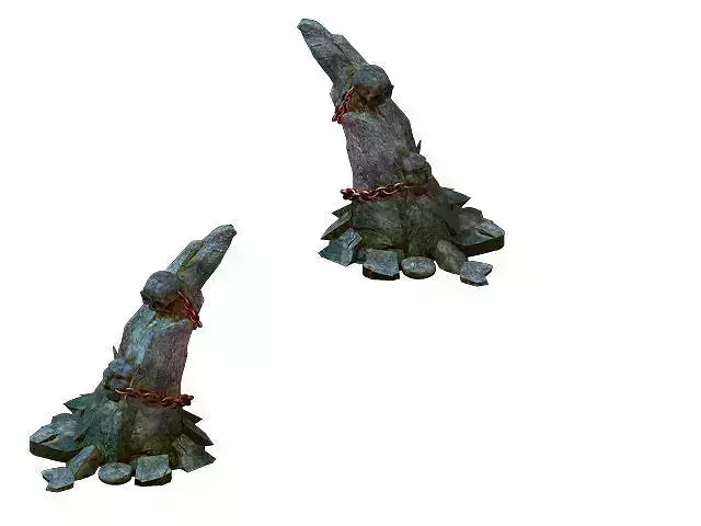 ison Valley scene - projections poison stone teeth