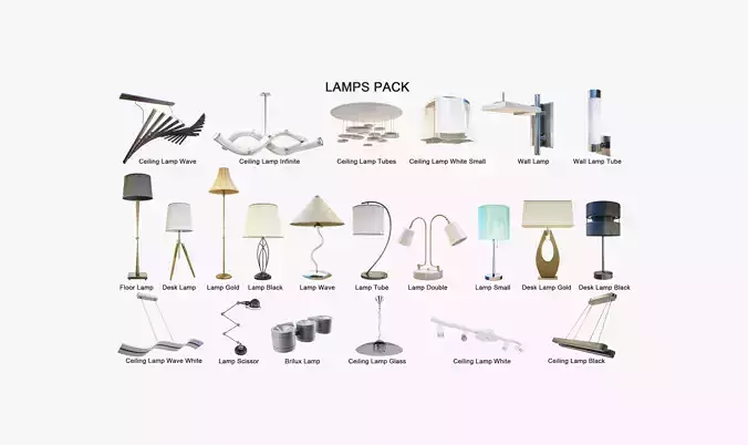 Lamps Pack - Arch Viz