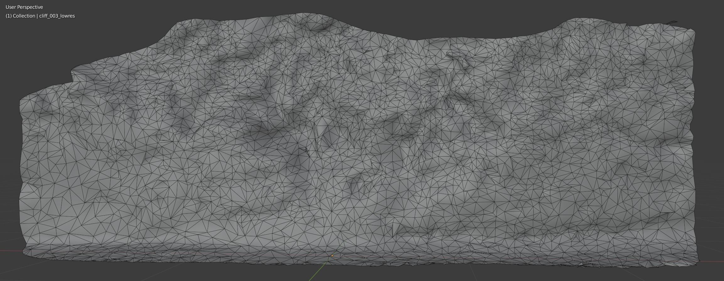 3d scanned cliff 003 Low-poly 3D model_6