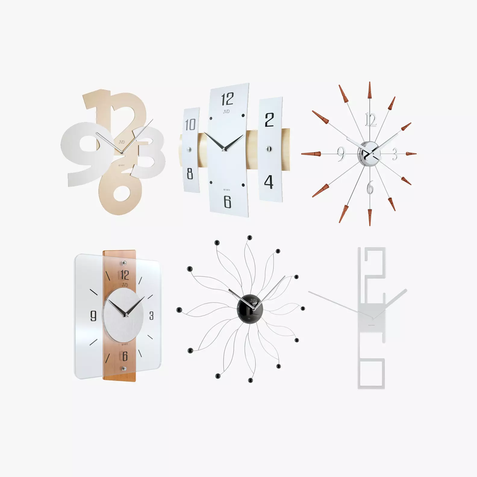 Clocks Pack Low-poly 3D model