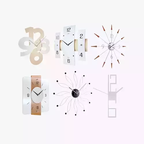 Clocks Pack Low-poly 3D model