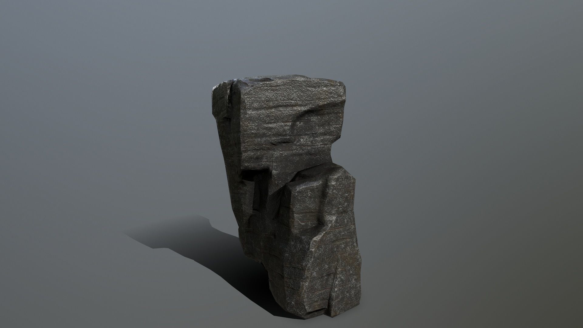 Rock Set Low-poly 3D model_4
