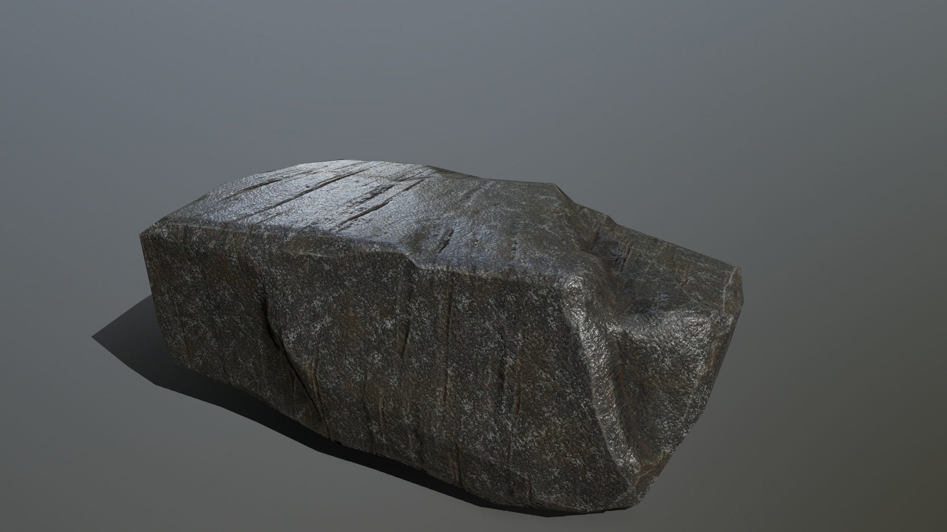 Rock Set Low-poly 3D model_8
