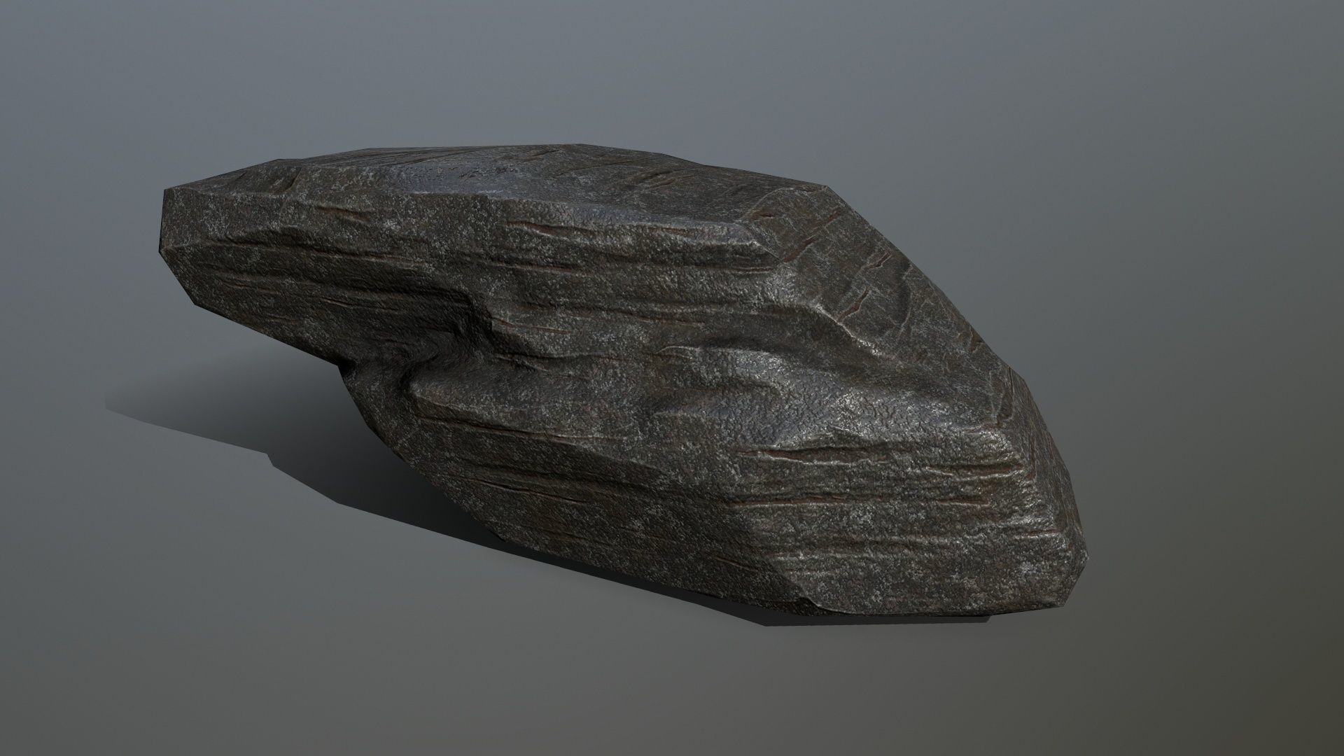 Rock Set Low-poly 3D model_9