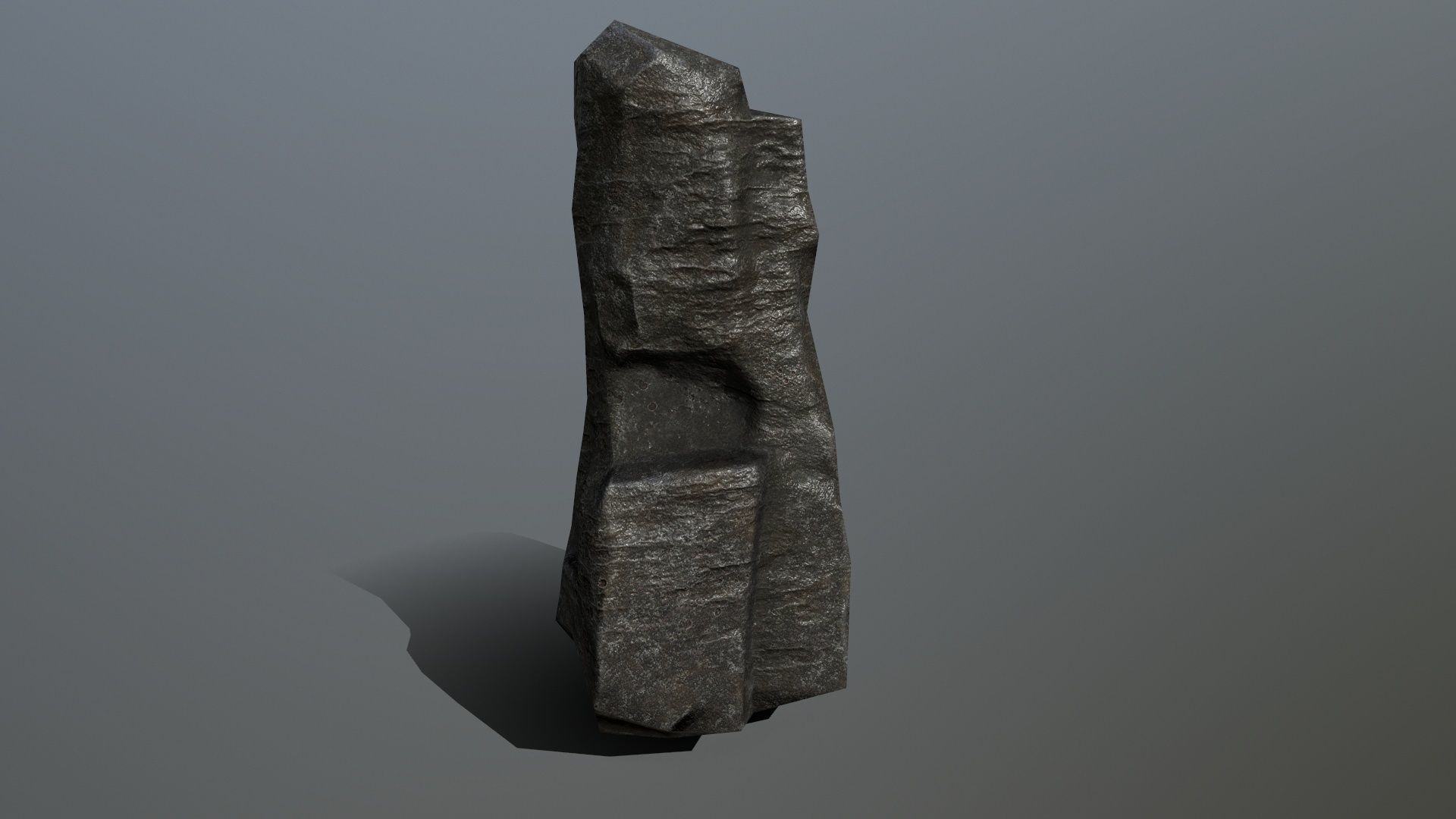 Rock Set Low-poly 3D model_10