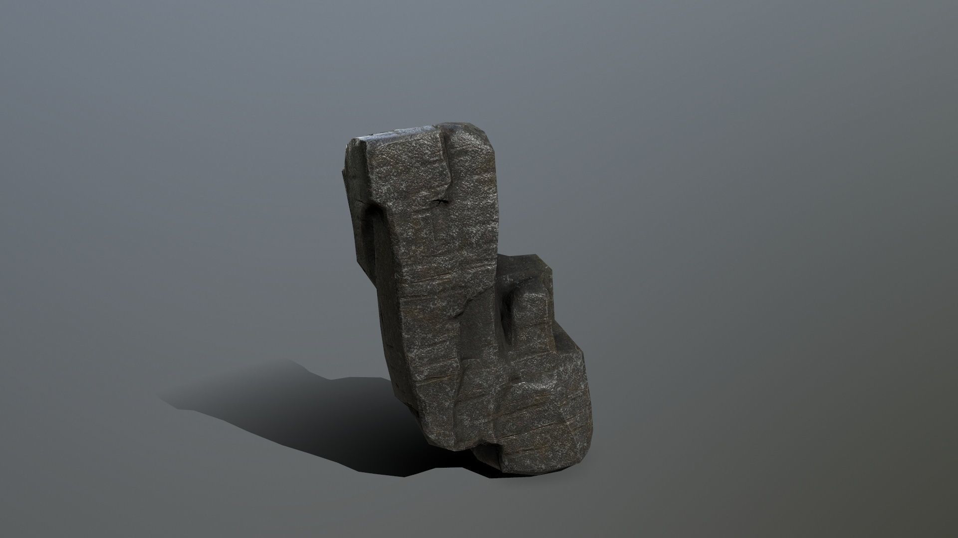 Rock Set Low-poly 3D model_6