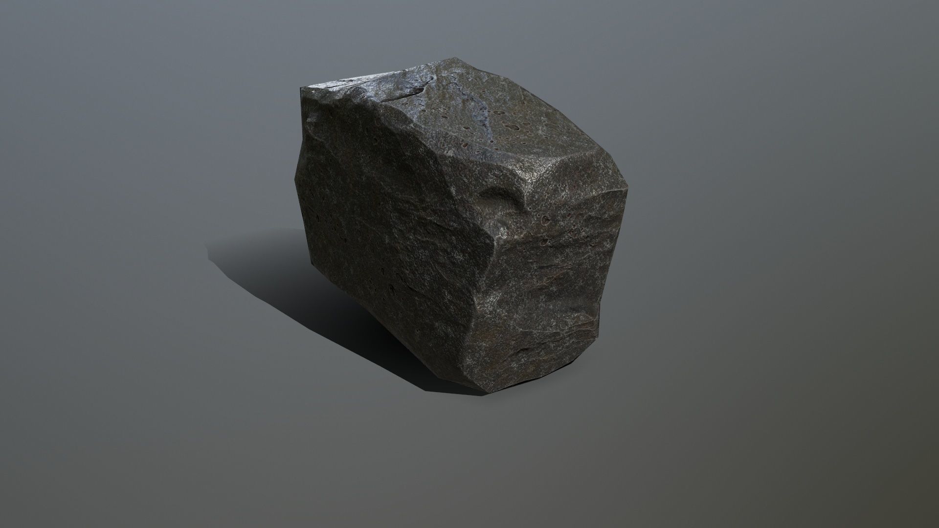 Rock Set Low-poly 3D model_11