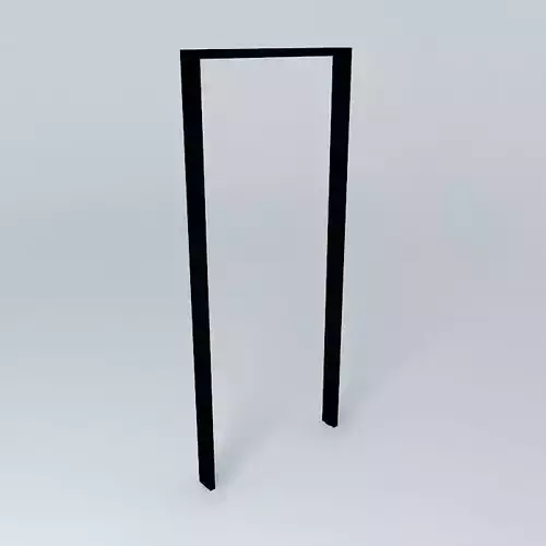 3d door frame very deatil