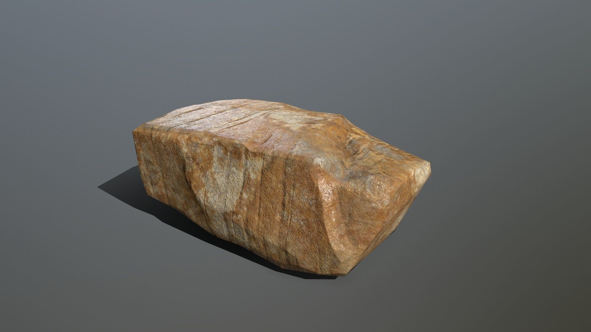 Rock Set Low-poly 3D model_4