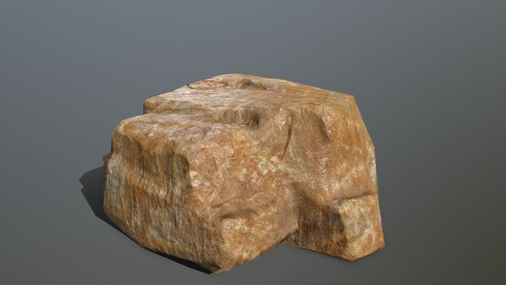 Rock Set Low-poly 3D model_5
