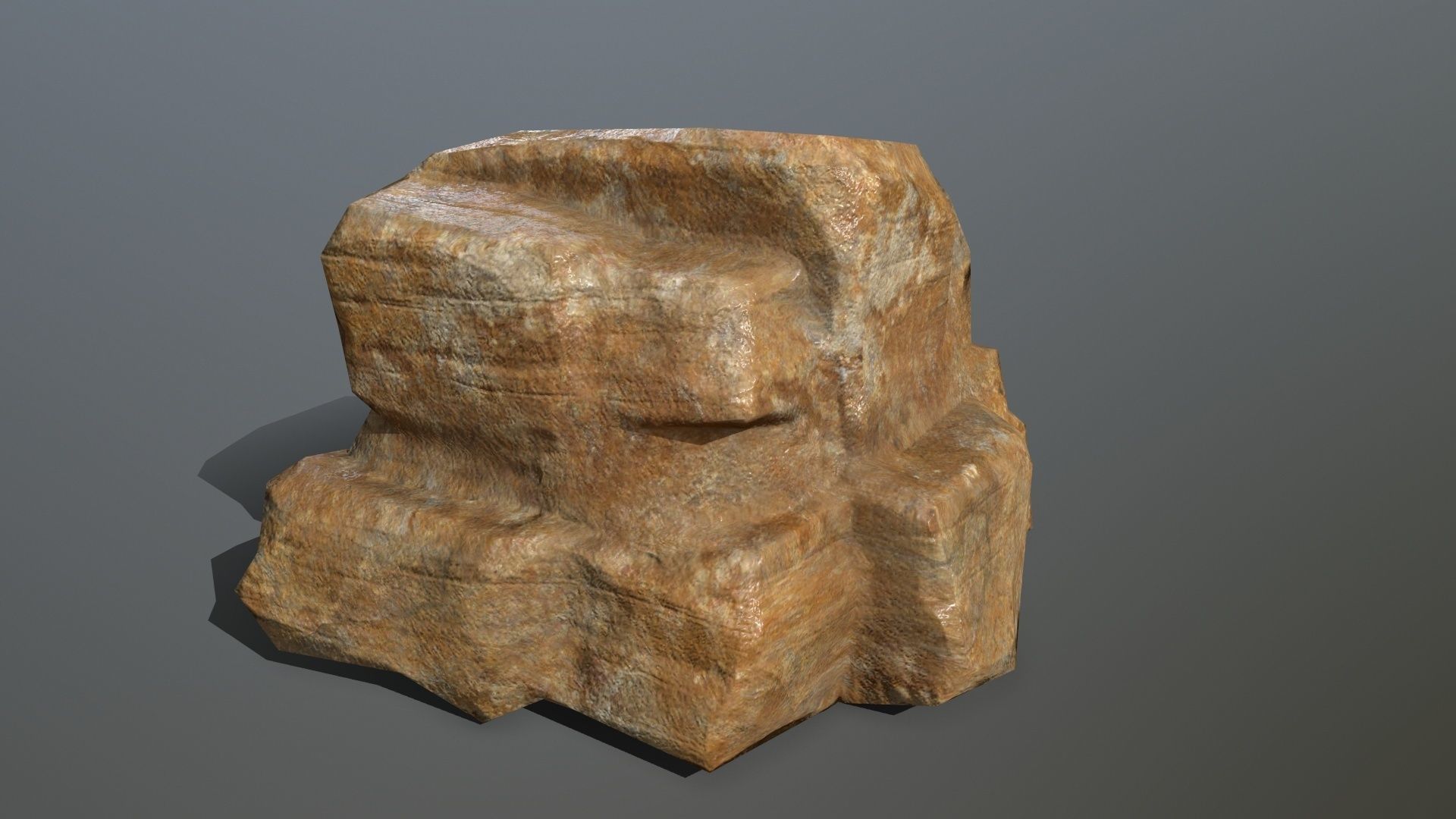 Rock Set Low-poly 3D model_6