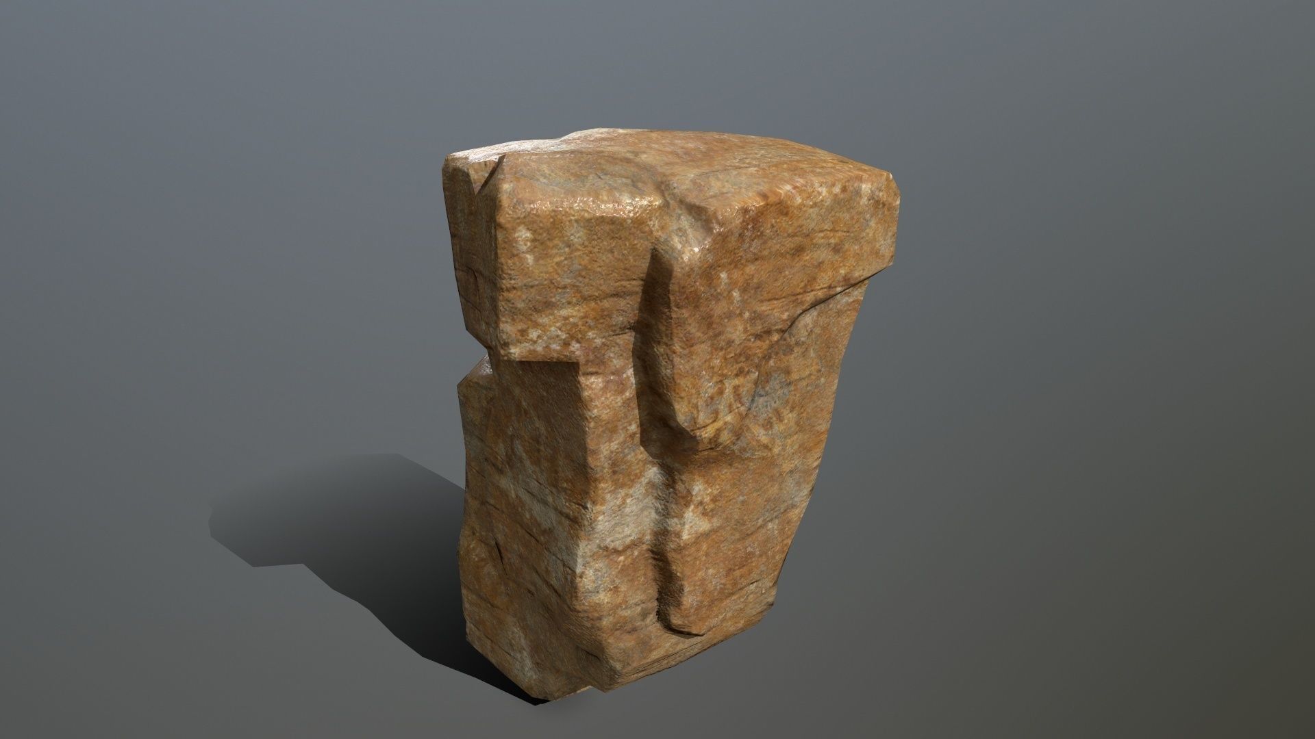 Rock Set Low-poly 3D model_13