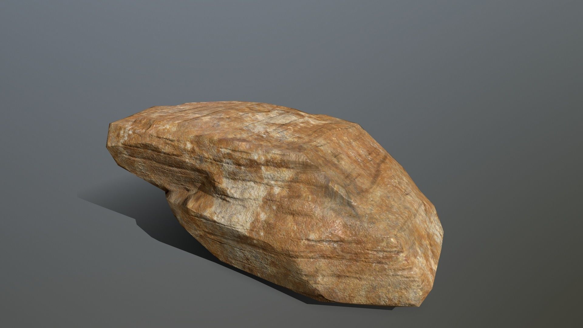 Rock Set Low-poly 3D model_9