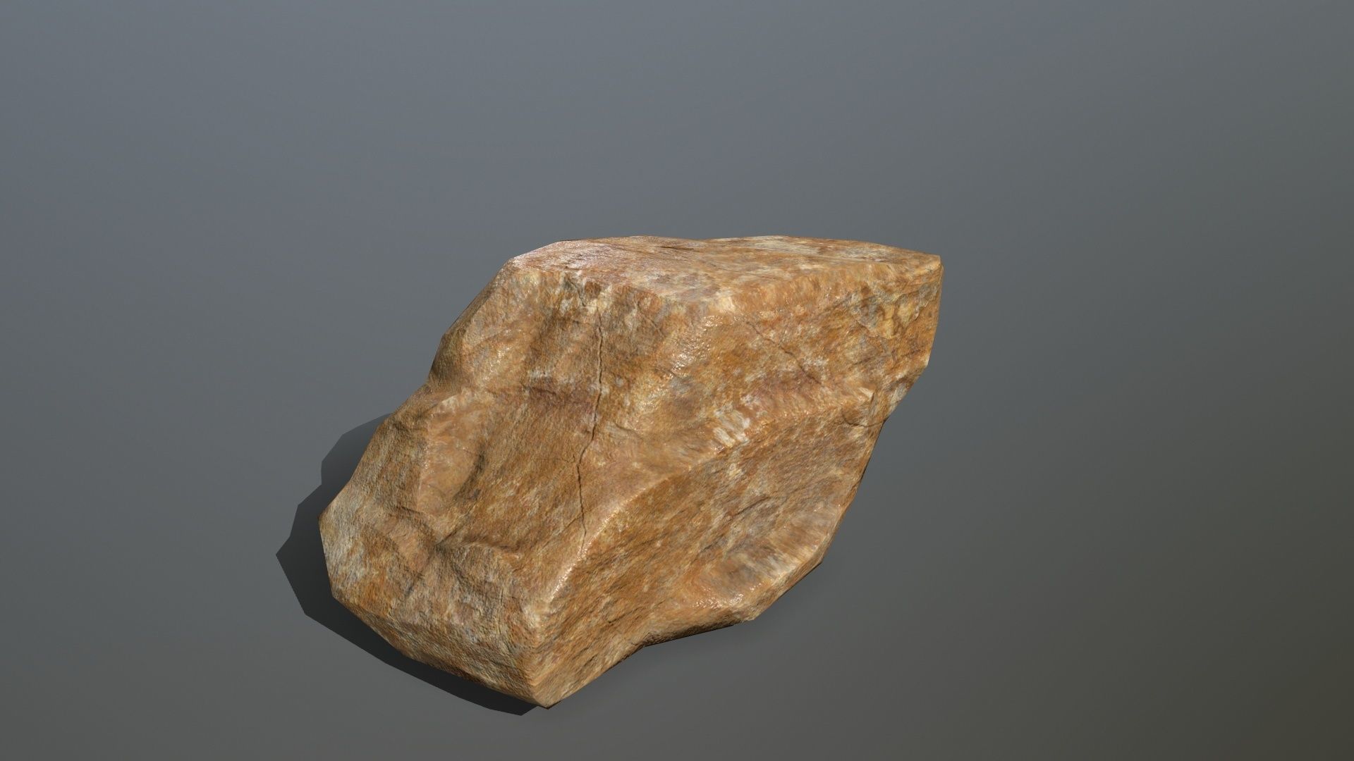 Rock Set Low-poly 3D model_7