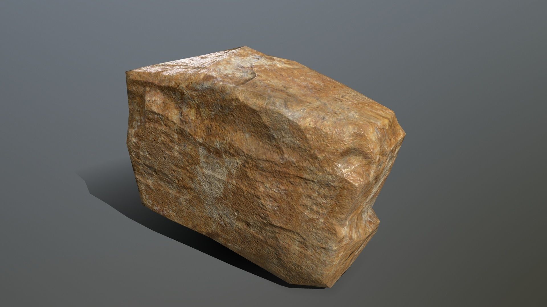 Rock Set Low-poly 3D model_10