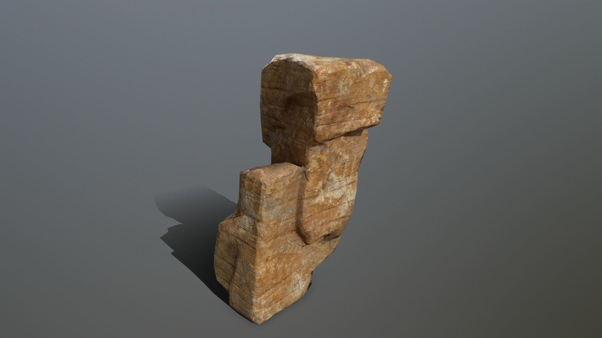 Rock Set Low-poly 3D model_11