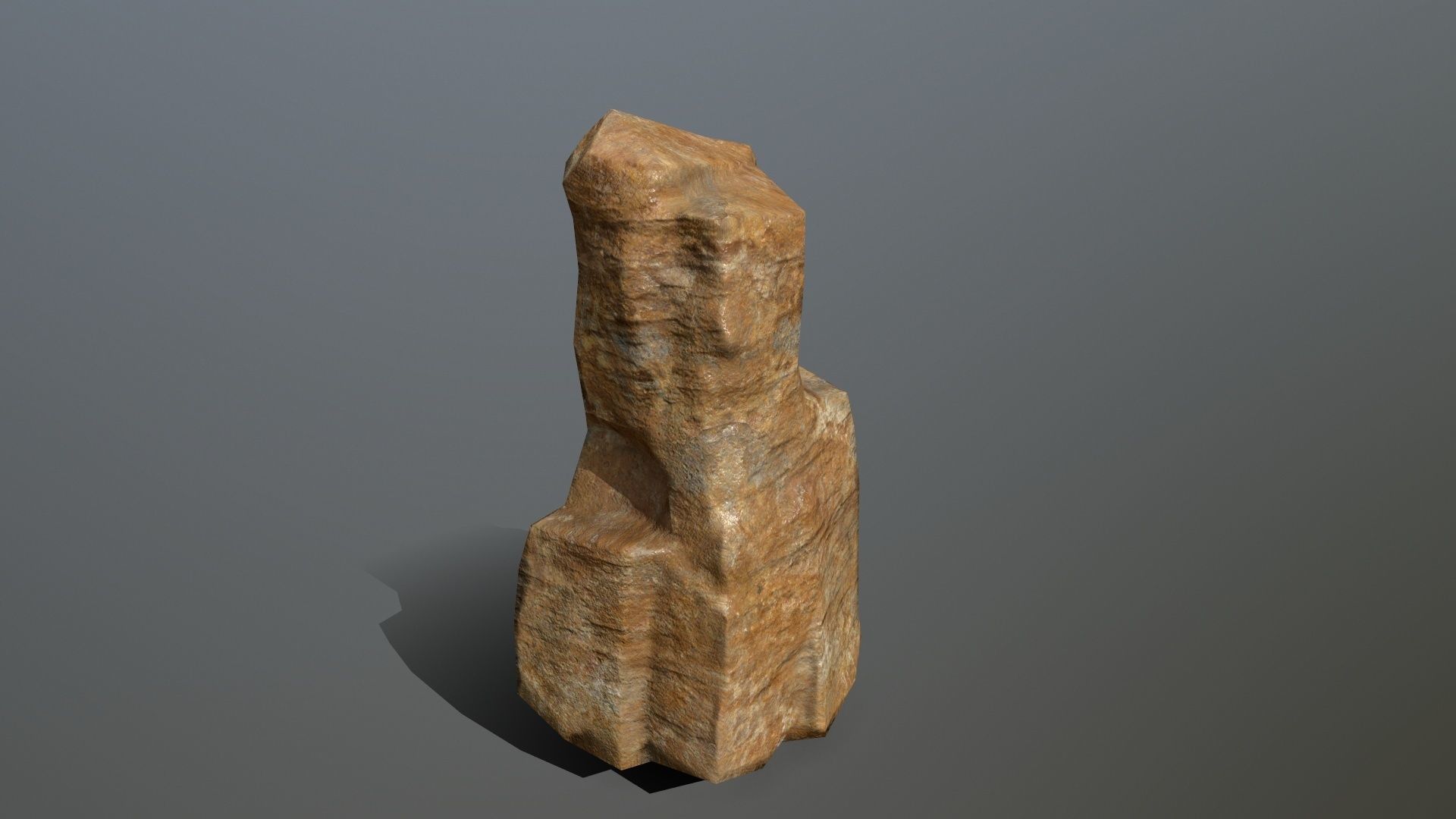Rock Set Low-poly 3D model_3