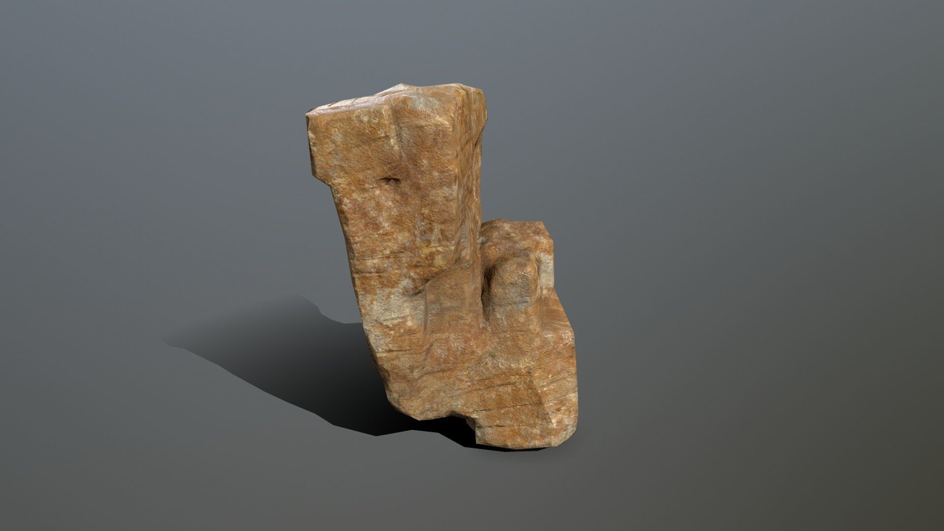 Rock Set Low-poly 3D model_12