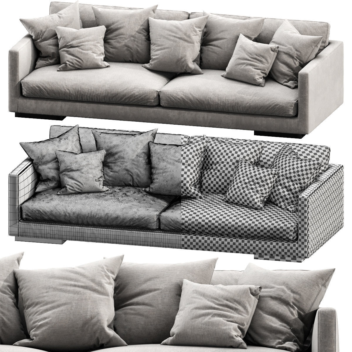 Flexform Magnum 3D model_4