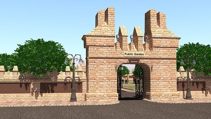 Public Garden  3D model