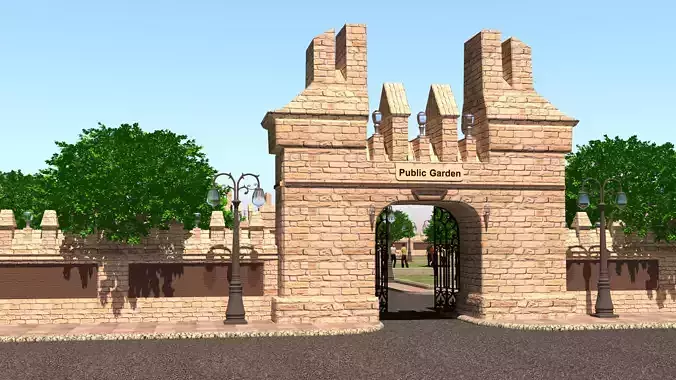 Public Garden  3D model