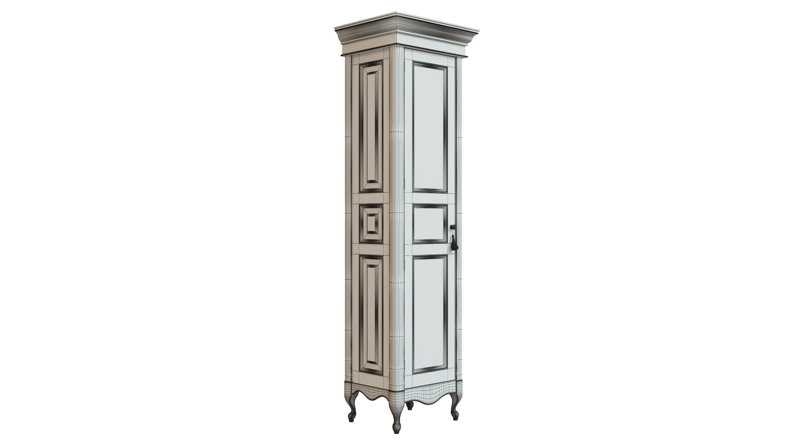 classic cabinet 03 01 3D model_11