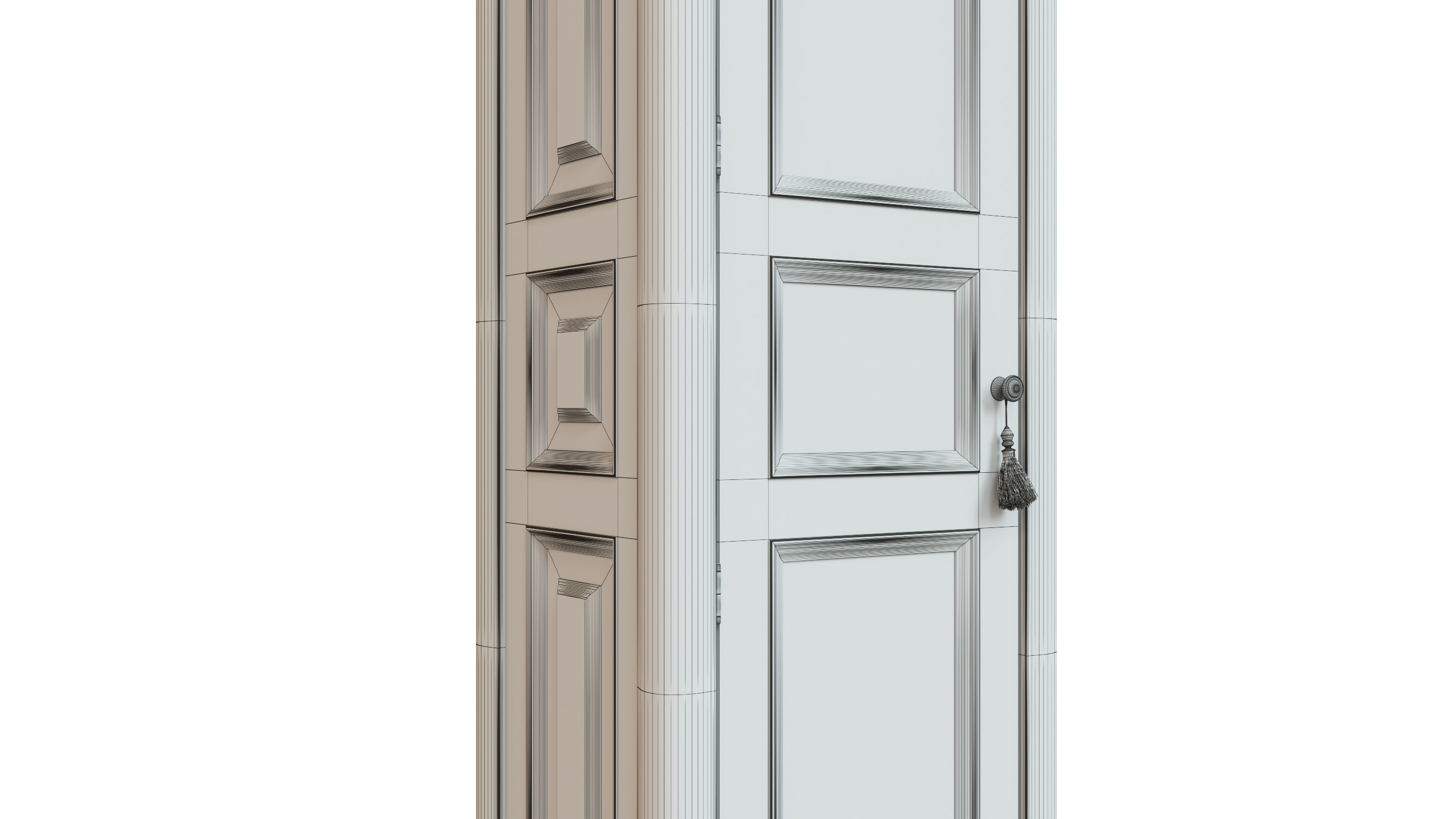 classic cabinet 03 01 3D model_7