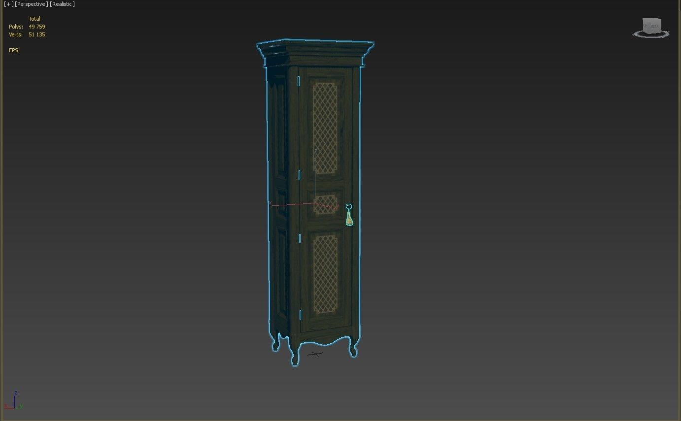 classic cabinet 03 01 3D model_12