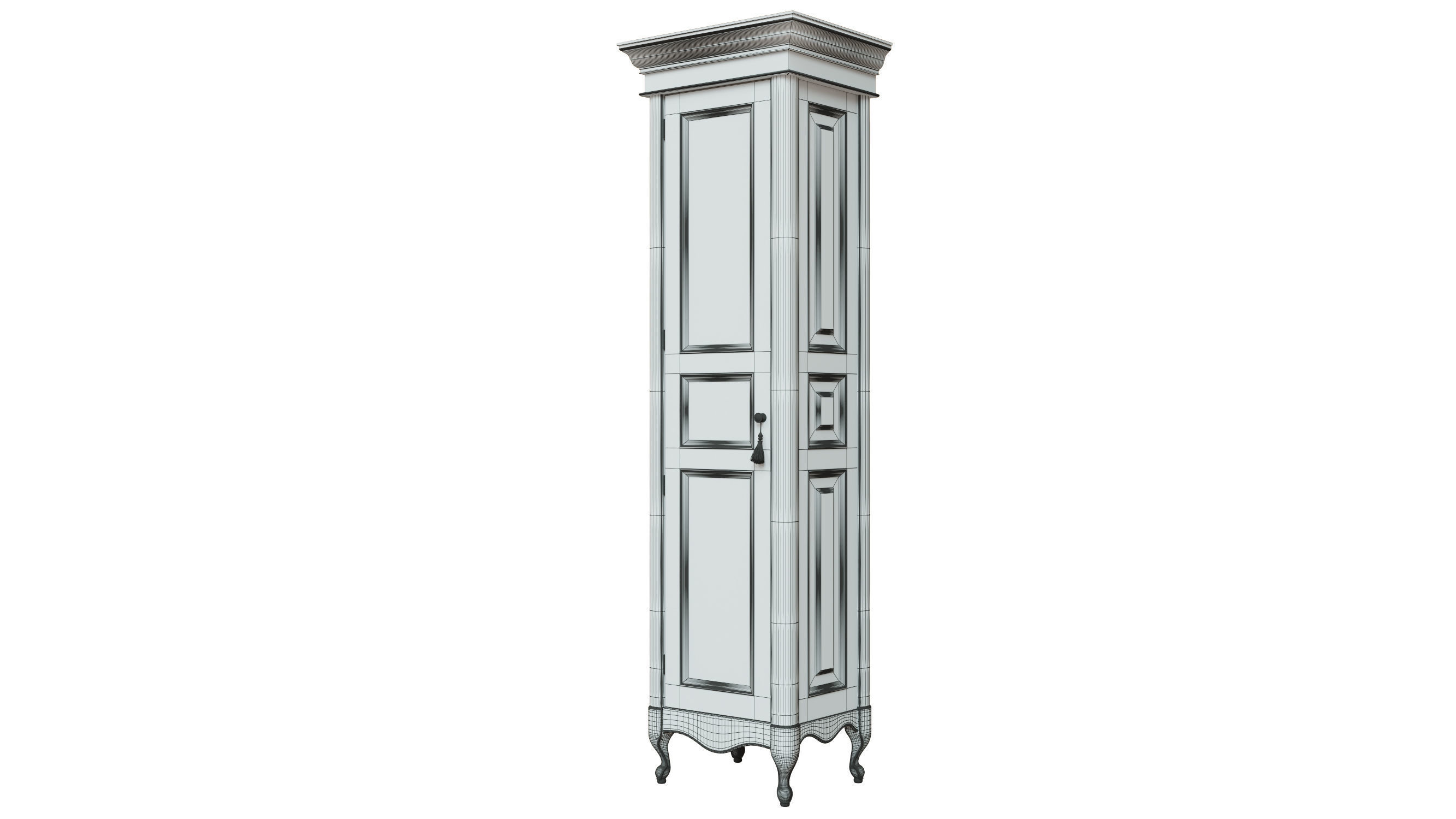 classic cabinet 03 01 3D model_10