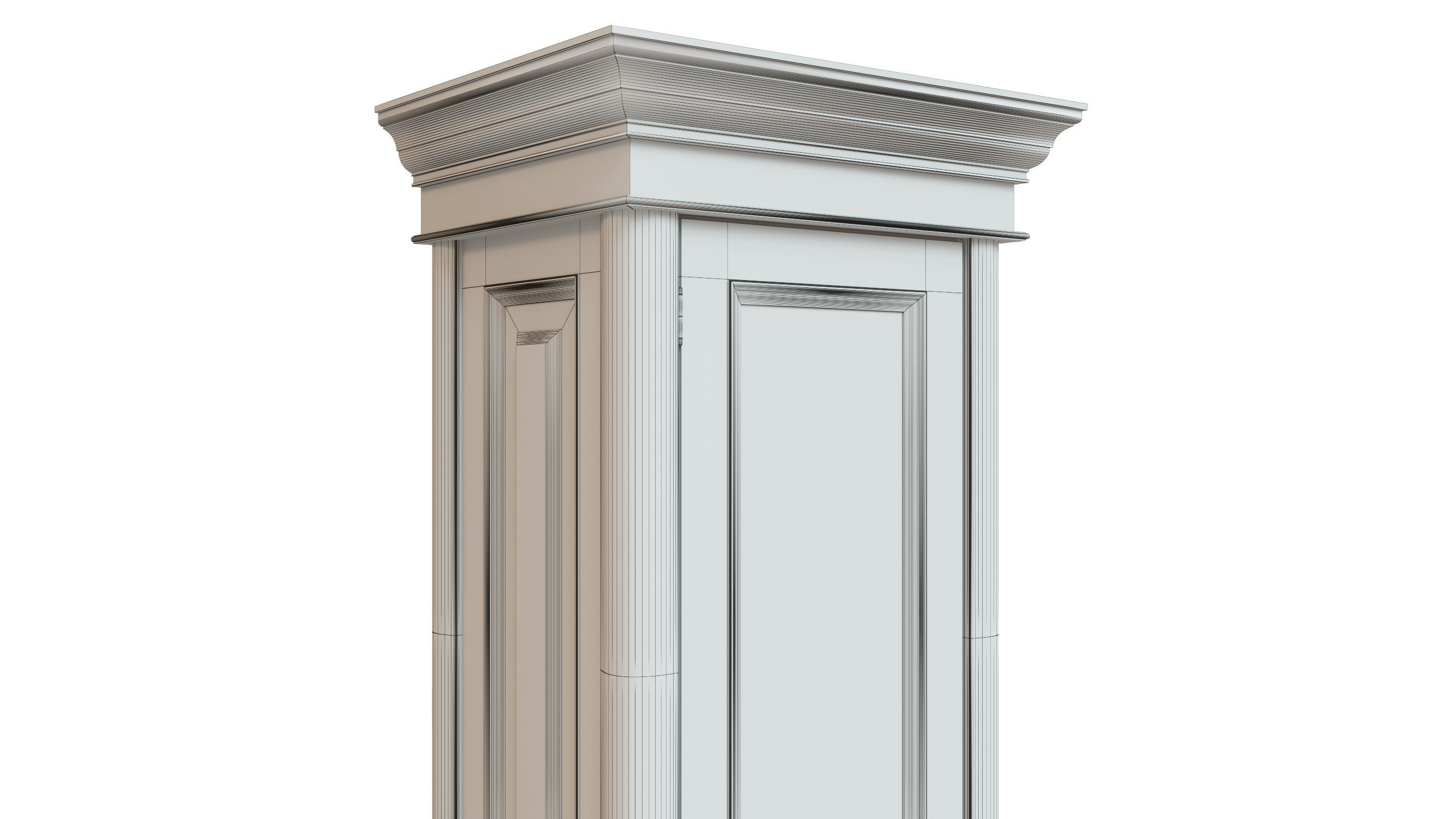 classic cabinet 03 01 3D model_6