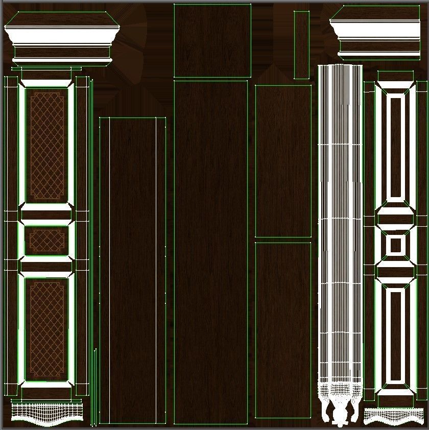 classic cabinet 03 01 3D model_13