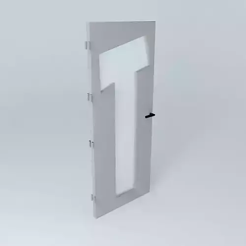 Letter T 3D door