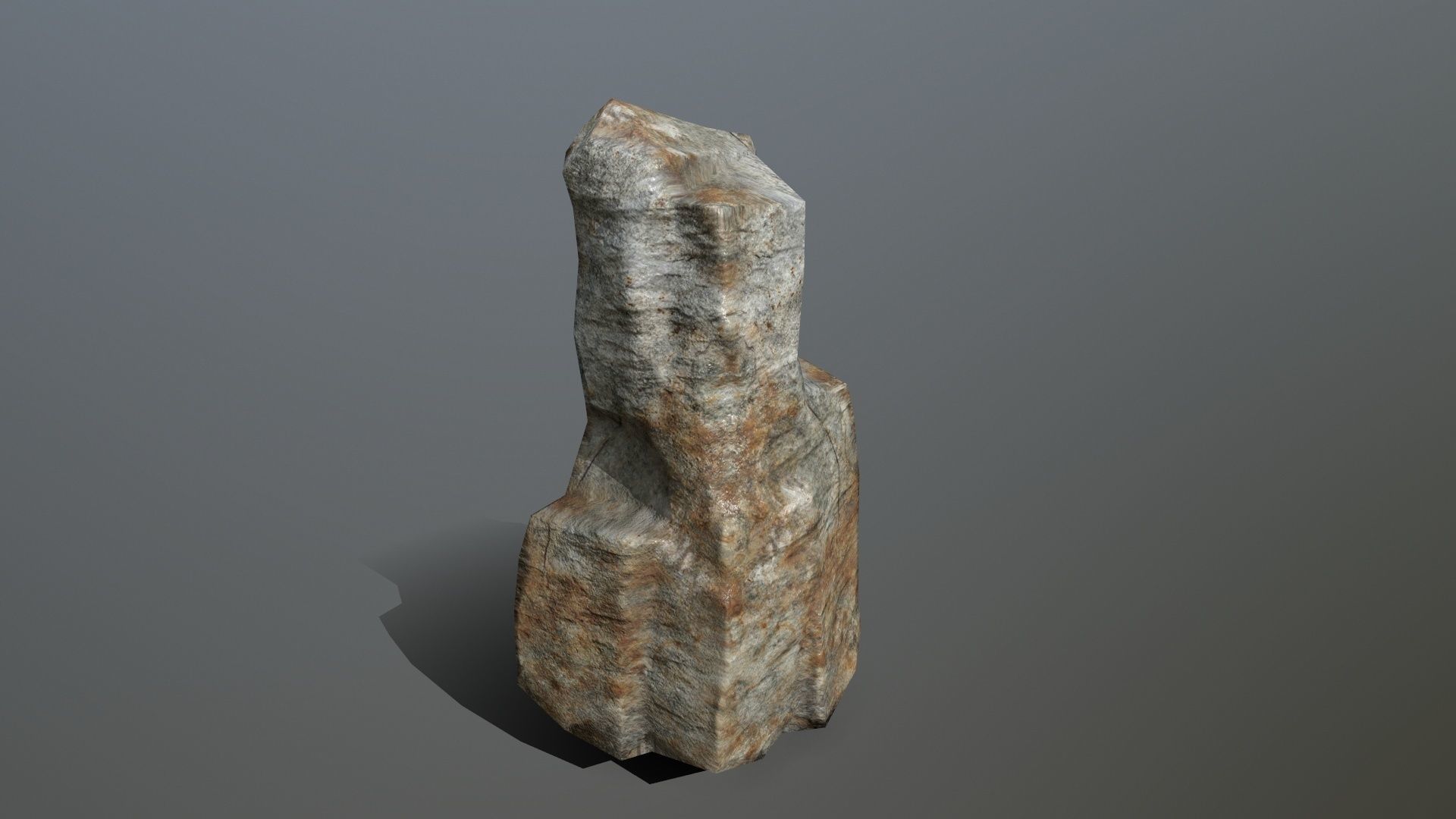 Rock Set Low-poly 3D model_8