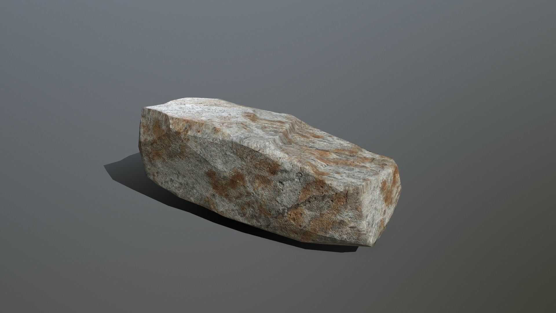 Rock Set Low-poly 3D model_2