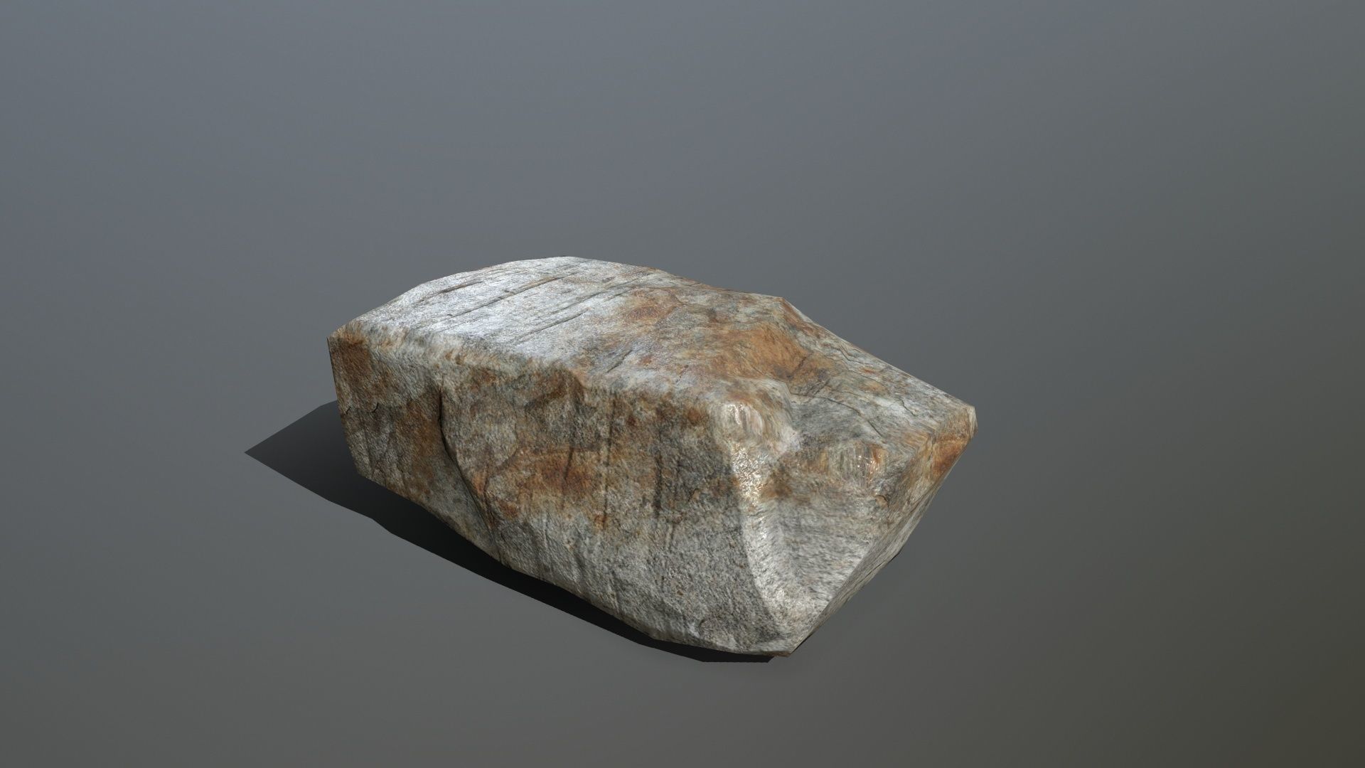 Rock Set Low-poly 3D model_6
