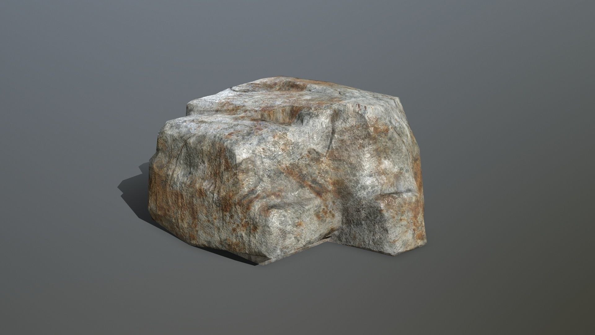 Rock Set Low-poly 3D model_7
