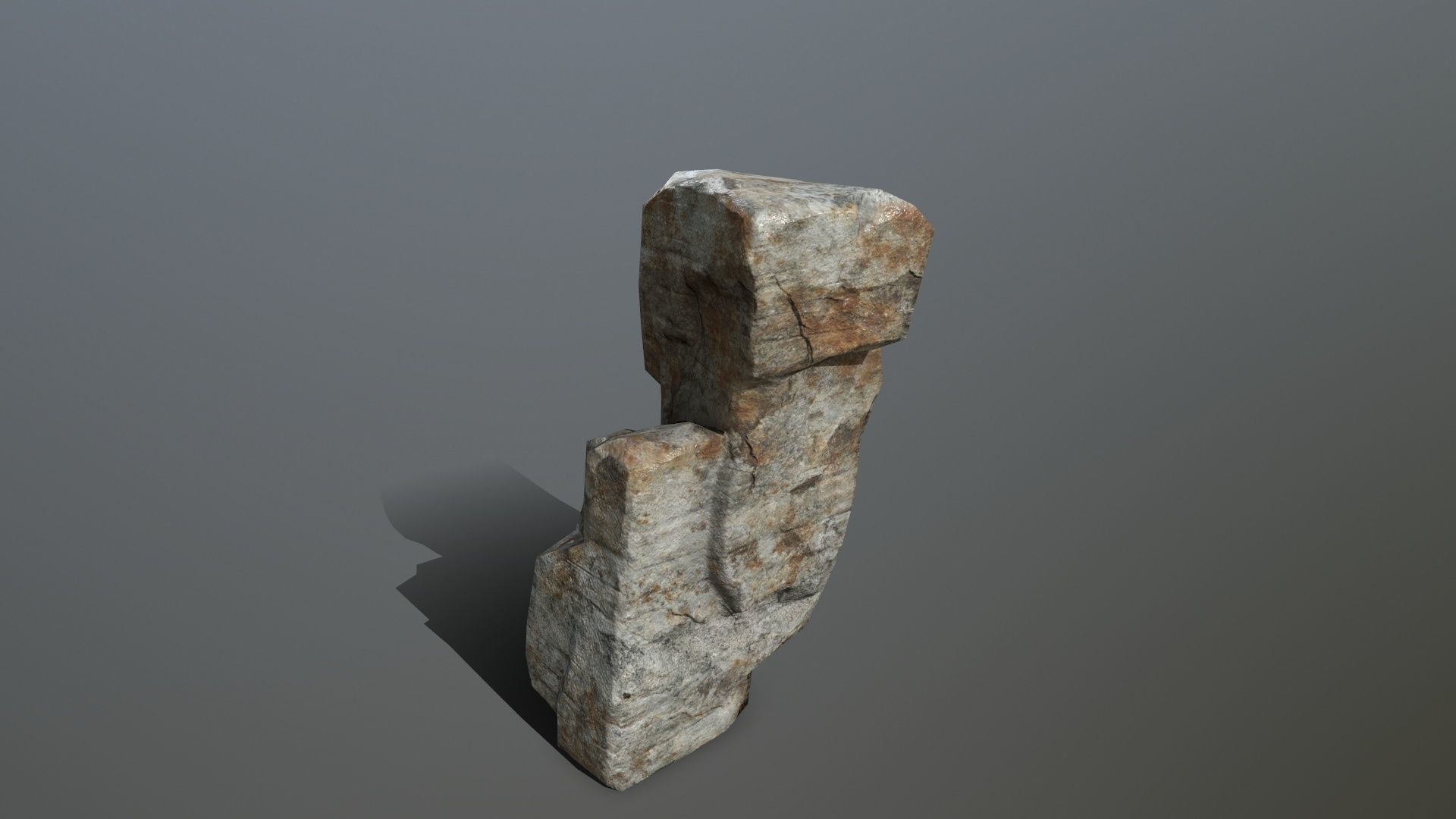 Rock Set Low-poly 3D model_11