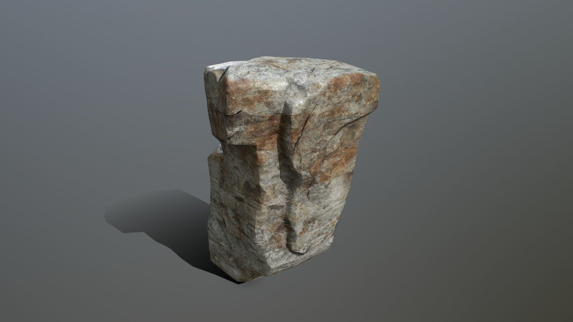 Rock Set Low-poly 3D model_10