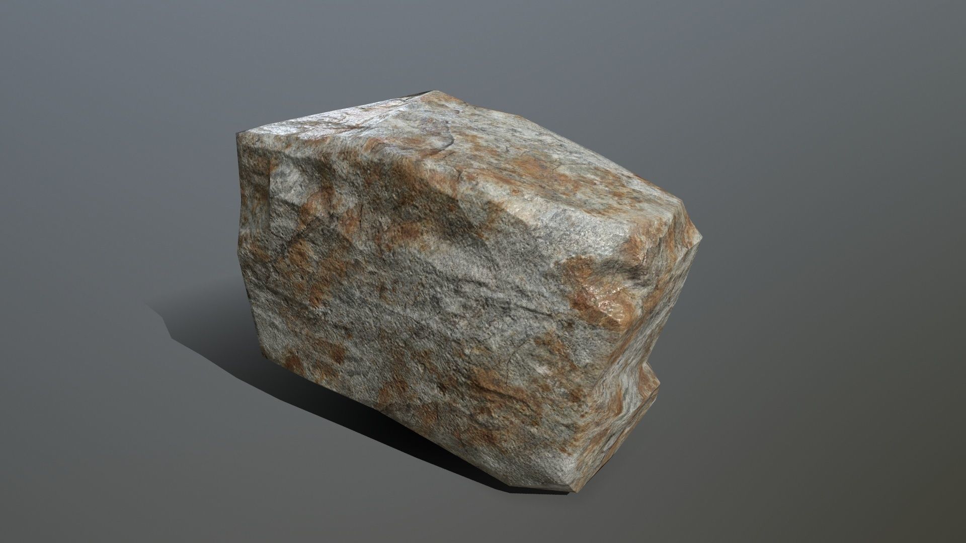 Rock Set Low-poly 3D model_3