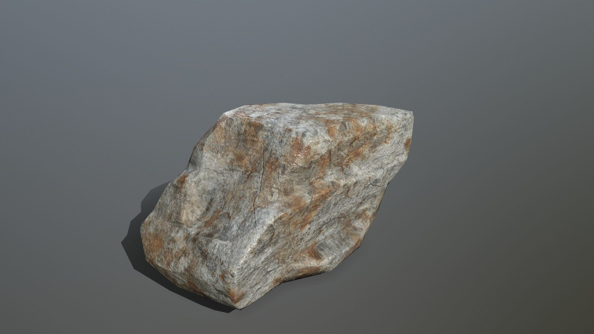 Rock Set Low-poly 3D model_4